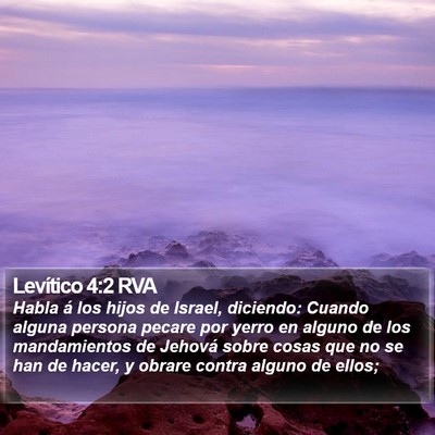 Levítico 4:2 RVA Bible Verse Image