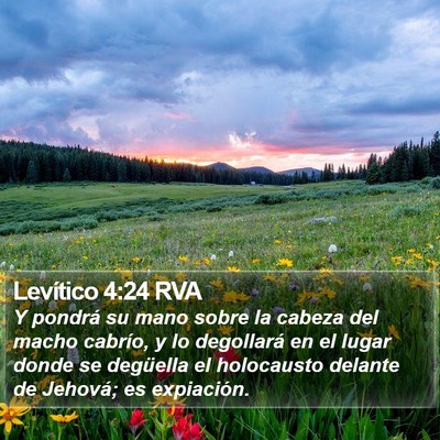 Levítico 4:24 RVA Bible Verse Image