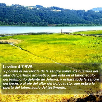 Levítico 4:7 RVA Bible Verse Image