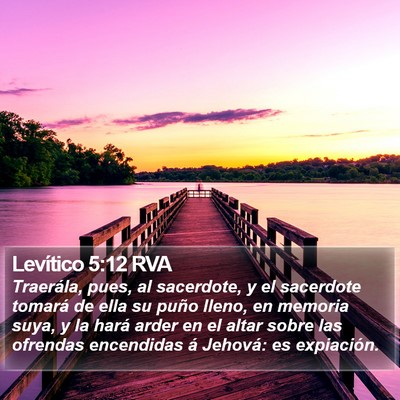 Levítico 5:12 RVA Bible Verse Image