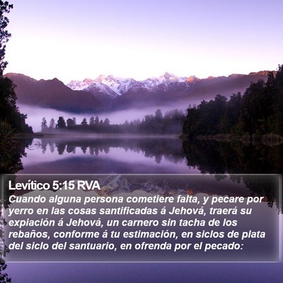 Levítico 5:15 RVA Bible Verse Image