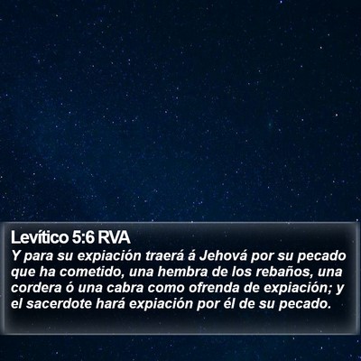 Levítico 5:6 RVA Bible Verse Image