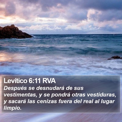 Levítico 6:11 RVA Bible Verse Image