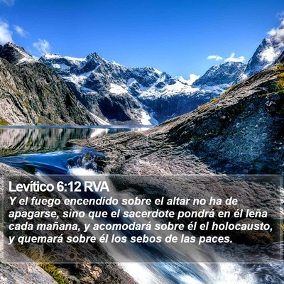Levítico 6:12 RVA Bible Verse Image