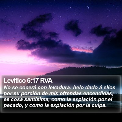 Levítico 6:17 RVA Bible Verse Image