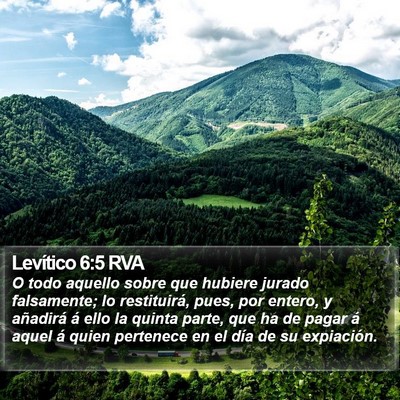 Levítico 6:5 RVA Bible Verse Image