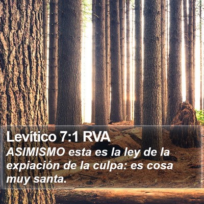 Levítico 7:1 RVA Bible Verse Image