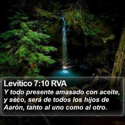 Levítico 7:10 RVA Bible Verse Image