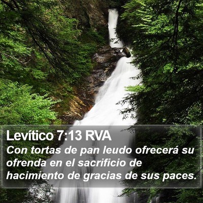 Levítico 7:13 RVA Bible Verse Image