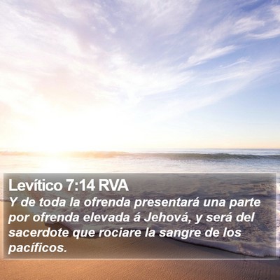 Levítico 7:14 RVA Bible Verse Image