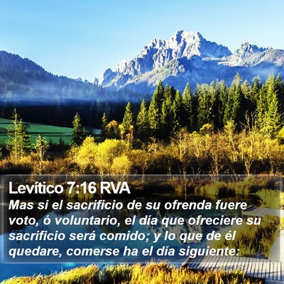 Levítico 7:16 RVA Bible Verse Image