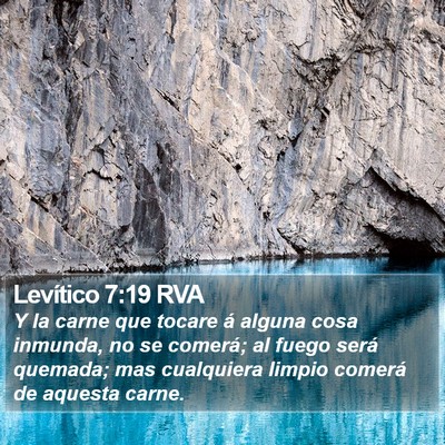 Levítico 7:19 RVA Bible Verse Image