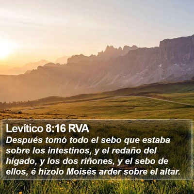 Levítico 8:16 RVA Bible Verse Image