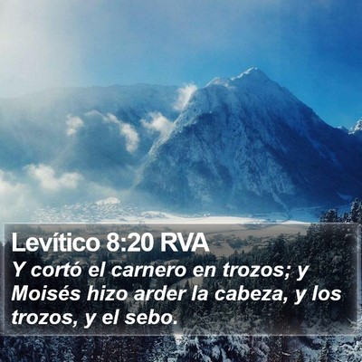 Levítico 8:20 RVA Bible Verse Image