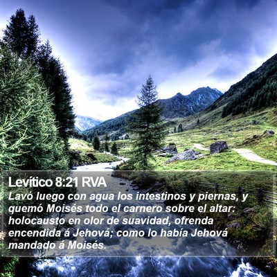 Levítico 8:21 RVA Bible Verse Image