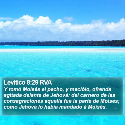 Levítico 8:29 RVA Bible Verse Image