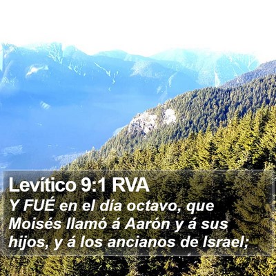 Levítico 9:1 RVA Bible Verse Image
