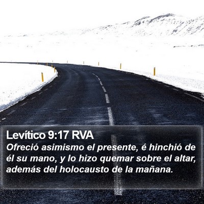 Levítico 9:17 RVA Bible Verse Image
