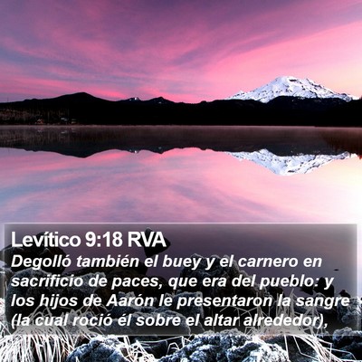Levítico 9:18 RVA Bible Verse Image
