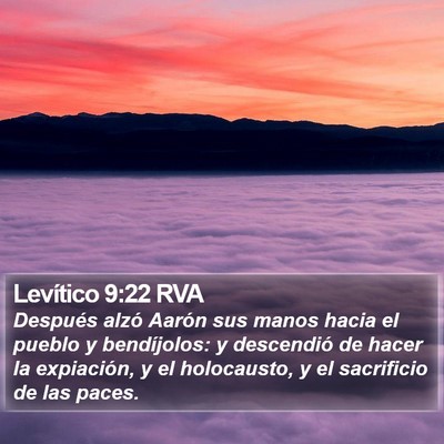 Levítico 9:22 RVA Bible Verse Image