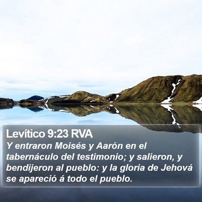 Levítico 9:23 RVA Bible Verse Image