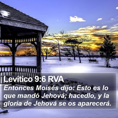 Levítico 9:6 RVA Bible Verse Image