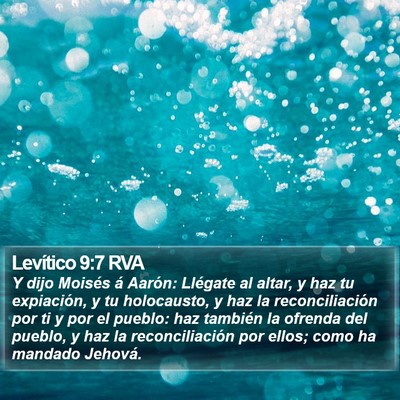 Levítico 9:7 RVA Bible Verse Image