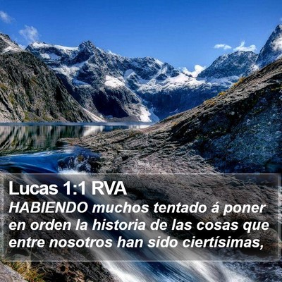 Lucas 1:1 RVA Bible Verse Image