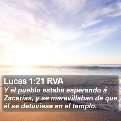 Lucas 1:21 RVA Bible Verse Image