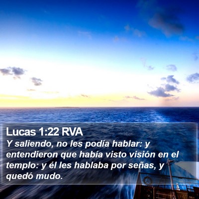 Lucas 1:22 RVA Bible Verse Image