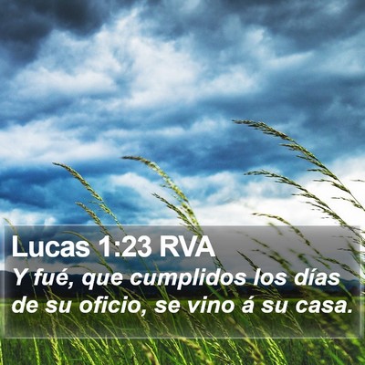Lucas 1:23 RVA Bible Verse Image