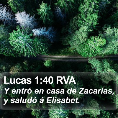 Lucas 1:40 RVA Bible Verse Image