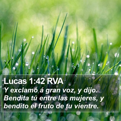 Lucas 1:42 RVA Bible Verse Image