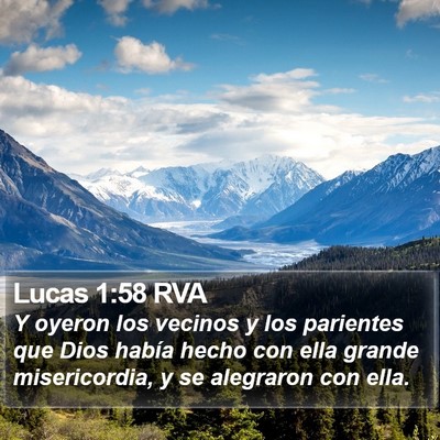 Lucas 1:58 RVA Bible Verse Image