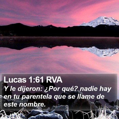 Lucas 1:61 RVA Bible Verse Image