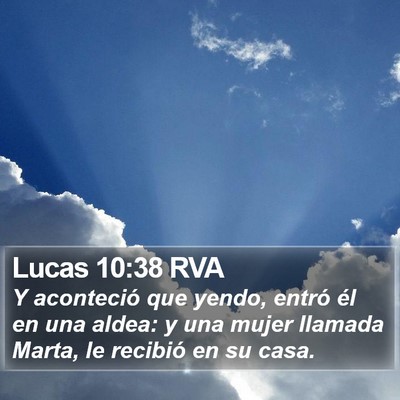 Lucas 10:38 RVA Bible Verse Image