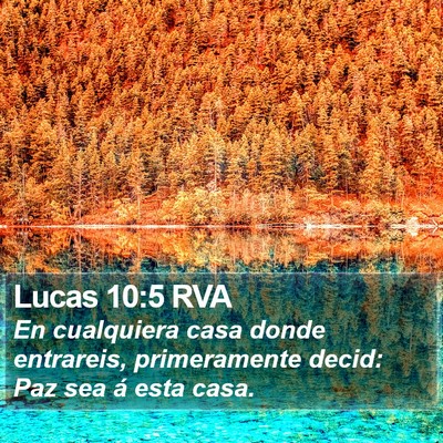 Lucas 10:5 RVA Bible Verse Image