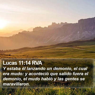 Lucas 11:14 RVA Bible Verse Image