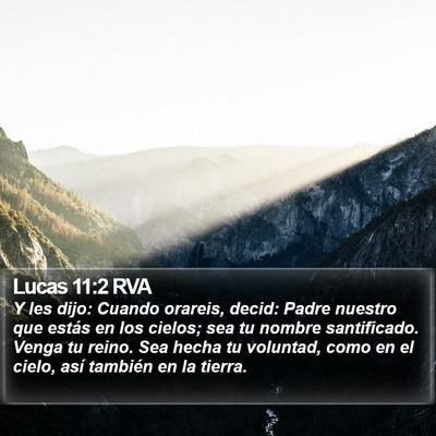 Lucas 11:2 RVA Bible Verse Image