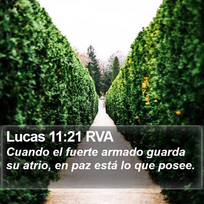 Lucas 11:21 RVA Bible Verse Image