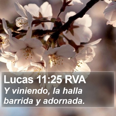 Lucas 11:25 RVA Bible Verse Image