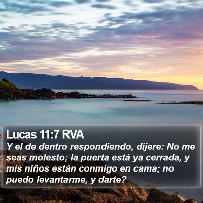Lucas 11:7 RVA Bible Verse Image