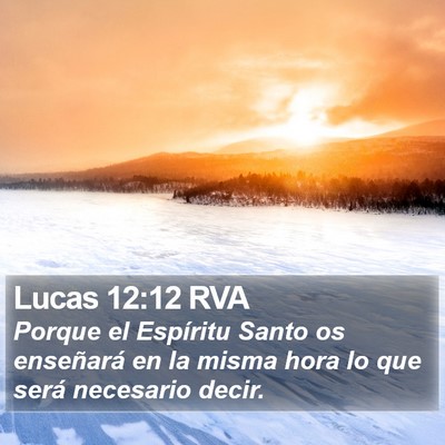Lucas 12:12 RVA Bible Verse Image