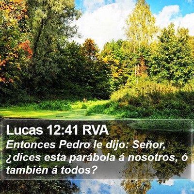 Lucas 12:41 RVA Bible Verse Image