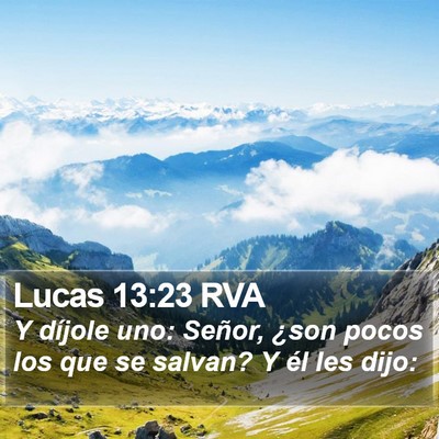 Lucas 13:23 RVA Bible Verse Image