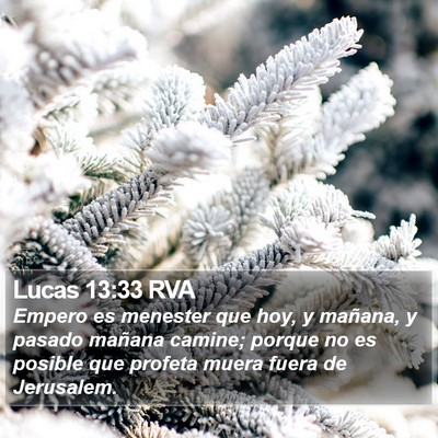 Lucas 13:33 RVA Bible Verse Image