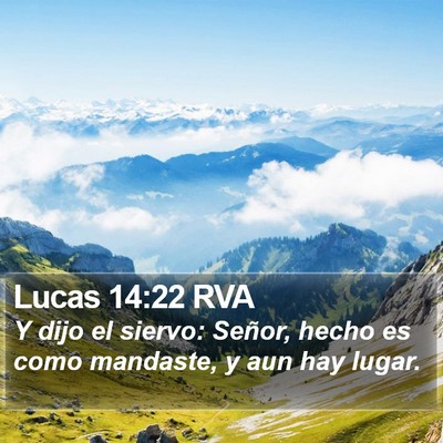 Lucas 14:22 RVA Bible Verse Image