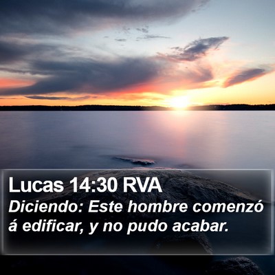 Lucas 14:30 RVA Bible Verse Image