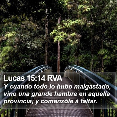 Lucas 15:14 RVA Bible Verse Image