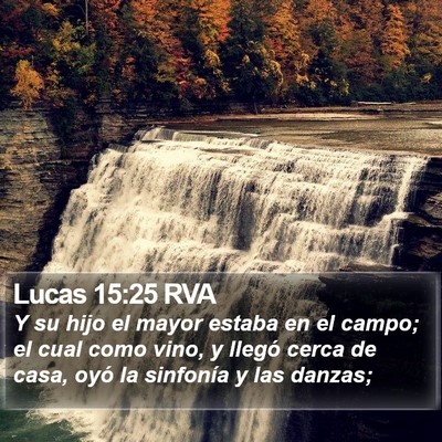 Lucas 15:25 RVA Bible Verse Image